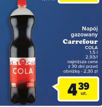 Carrefour Napój gazowany Carrefour 1,5l oferta