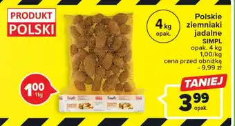 Carrefour Polskie ziemniaki jadalne SIMPL 4kg oferta