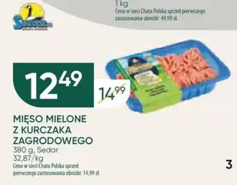 Chata Polska Sedar MIĘSO MIELONE Z KURCZAKA ZAGRODOWEGO 380 g oferta