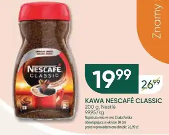 Chata Polska Nestlé KAWA NESCAFÉ CLASSIC 200 g oferta