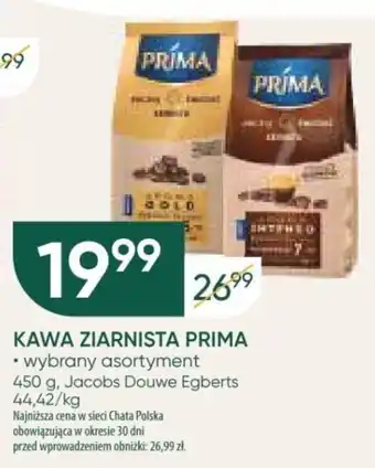 Chata Polska Jacobs Douwe Egberts KAWA ZIARNISTA PRIMA 450 g oferta