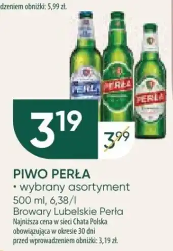 Chata Polska Browary Lubelskie Perła PIWO PERŁA 500ml oferta