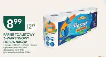 Chata Polska PAPIER TOALETOWY 3-WARSTWOWY DOBRA NASZA! oferta