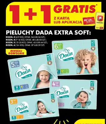 Biedronka PIELUCHY DADA EXTRA SOFT oferta