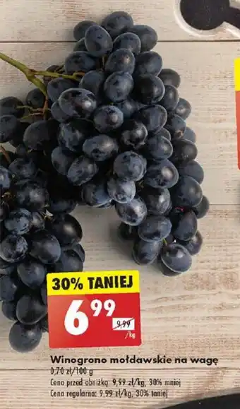 Biedronka Winogrono mołdawskie 1kg oferta
