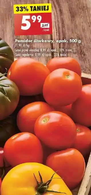 Biedronka Pomidor śliwkowy 500 g oferta