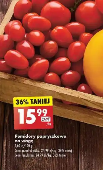 Biedronka Pomidory papryczkowe 1kg oferta