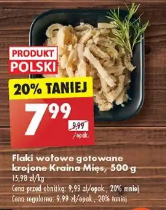 Biedronka Flaki wołowe gotowane krojone Kraina Mięs 500 g oferta