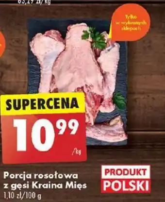 Biedronka Porcja rosołowa z gęsi Kraina Mięs 1kg oferta