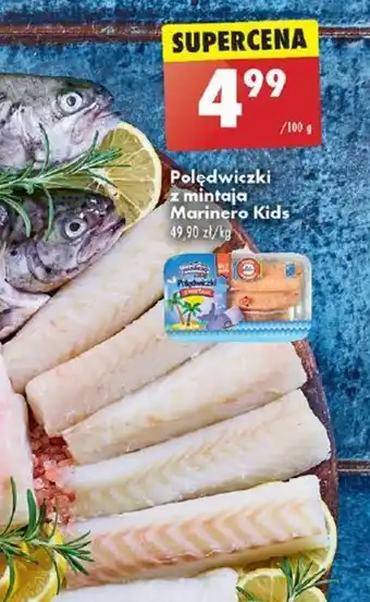 Biedronka Polędwiczki z mintaja Marinero Kids 100g oferta