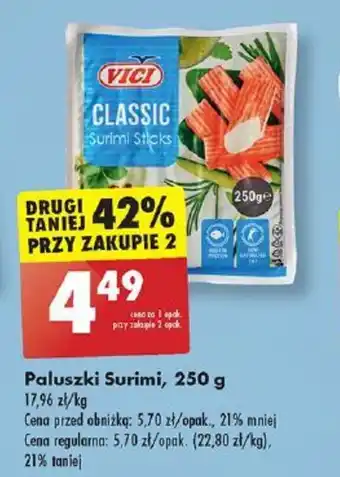 Biedronka Paluszki Surimi 250 g oferta