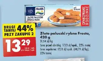 Biedronka Złote paluszki rybne Frosta 420 g oferta