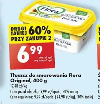 Biedronka Tłuszcz do smarowania Flora Original 400 g oferta