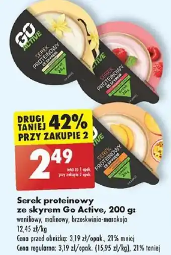 Biedronka Serek proteinowy ze skyrem Go Active 200 g oferta