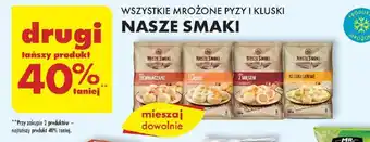 Biedronka WSZYSTKIE MROŻONE PYZY I KLUSKI NASZE SMAKI oferta