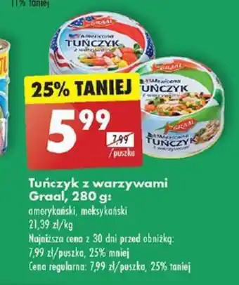 Tuńczyk z warzywami Graal 280 g