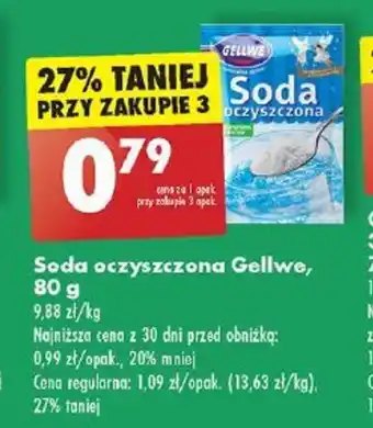 Biedronka Soda oczyszczona Gellwe 80 g oferta