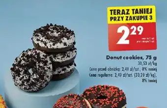 Biedronka Donut cookies 75 g oferta