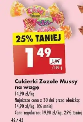 Biedronka Cukierki Zozole Mussy 100g oferta