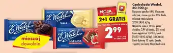 Biedronka Czekolada Wedel 80-100 g oferta