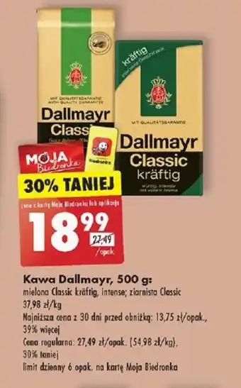Biedronka Kawa Dallmayr 500 g oferta