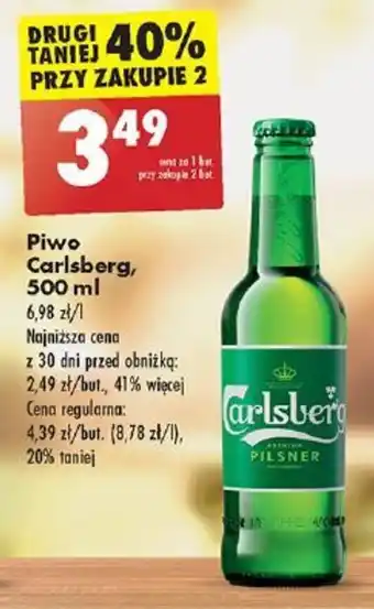 Biedronka Piwo Carlsberg, 500 ml oferta
