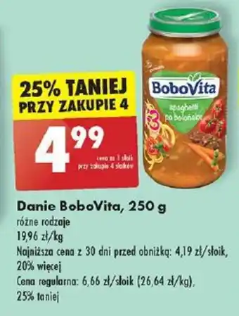 Biedronka Danie BoboVita, 250 g oferta