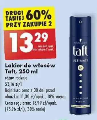Biedronka Lakier do włosów Taft, 250 ml oferta