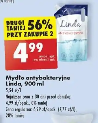 Biedronka Mydło antybakteryjne Linda, 900 ml oferta
