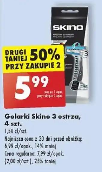 Biedronka Golarki Skino 3 ostrza, 4 szt. oferta