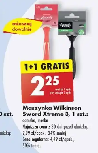 Biedronka Maszynka Wilkinson Sword Xtreme 3, 1 szt. oferta
