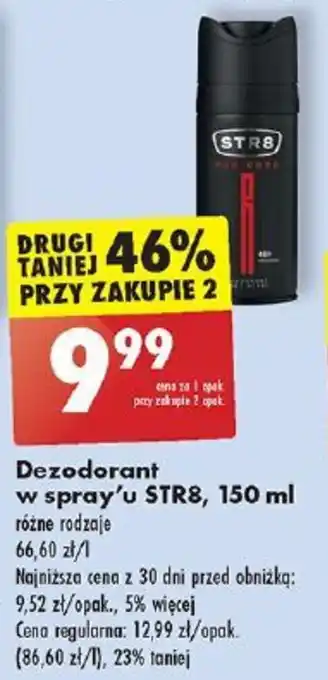 Biedronka Dezodorant w spray'u STR8, 150 ml oferta