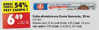 Biedronka Folia aluminiowa Zosia Samosia, 20 m oferta
