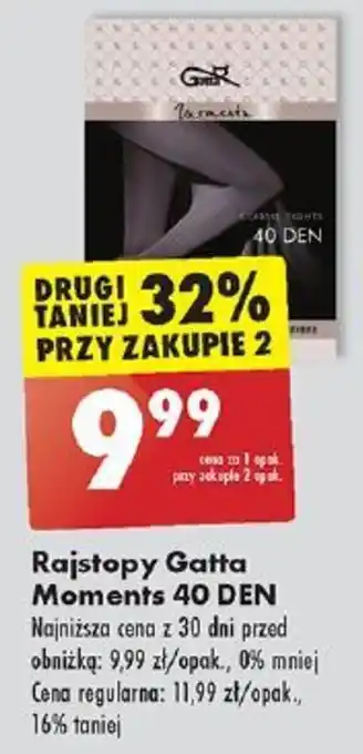 Biedronka Rajstopy Gatta Moments 40 DEN oferta