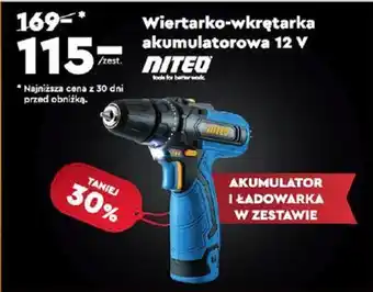 Wiertarko-wkrętarka akumulatorowa 12 V NITED