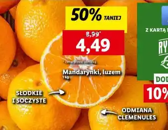 Lidl Mandarynki, luzem 1 kg oferta