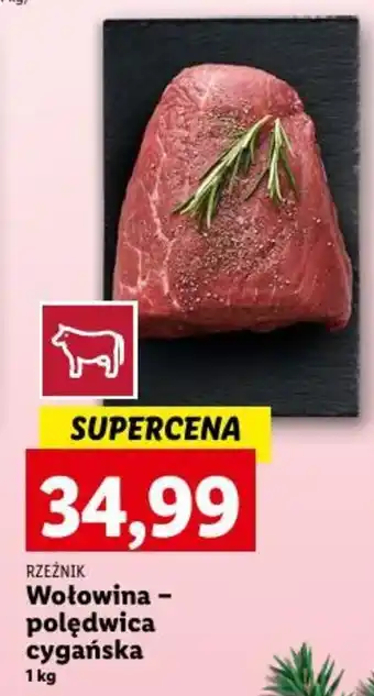 Lidl RZEŹNIK Wołowina - polędwica cygańska 1 kg oferta