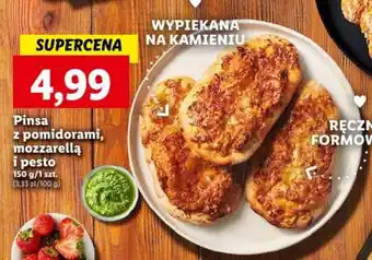 Lidl Pinsa z pomidorami, mozzarellą i pesto 150 g oferta