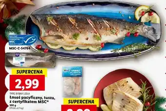 Lidl Łosoś pacyficzny, tusza, z certyfikatem MSC 100 g oferta