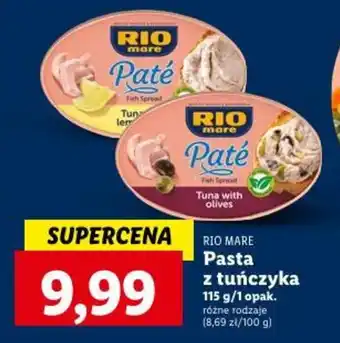 Lidl RIO MARE Pasta z tuńczyka 115 g oferta