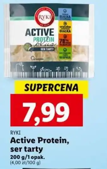 Lidl RYKI Active Protein, ser tarty 200 g oferta