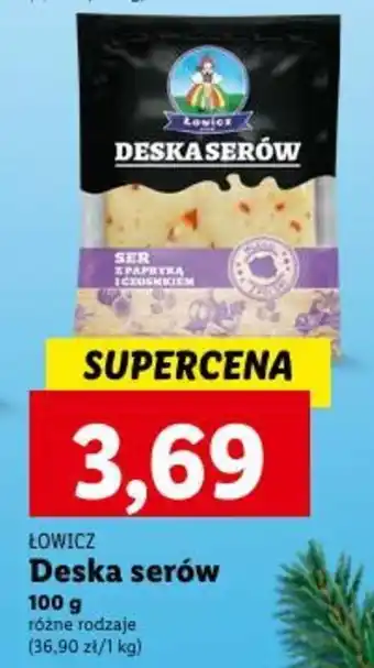 Lidl ŁOWICZ Deska serów 100 g oferta