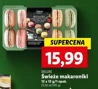 Lidl DELUXE Świeże makaroniki 12 x 12 g oferta