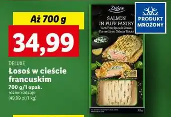 Lidl DELUXE Łosoś w cieście francuskim 700 g oferta