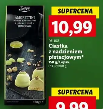 Lidl DELUXE Ciastka z nadzieniem pistacjowym 150 g oferta
