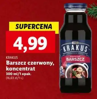 Lidl KRAKUS Barszcz czerwony, koncentrat 300ml oferta