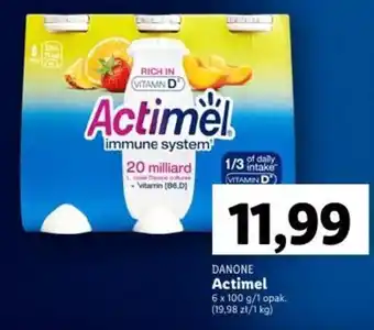 Lidl DANONE Actimel 6 x 100 g oferta