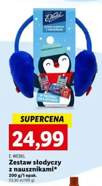 Lidl E. WEDEL Zestaw słodyczy z nausznikami 200g oferta