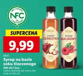 Lidl ABJO Syrop na bazie soku tłoczonego 250ml oferta