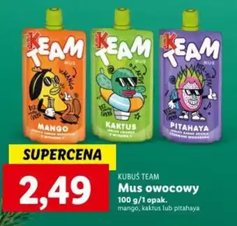 Lidl KUBUS TEAM Mus owocowy 100 g oferta